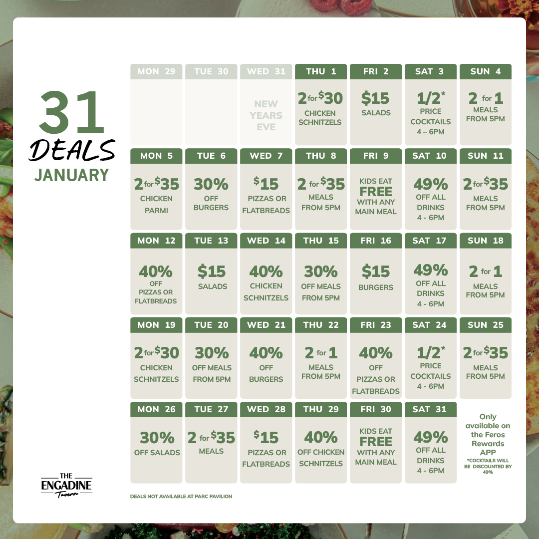 FG Venues_31 Deals_CALENDAR JAN 2026_ET_FB POST