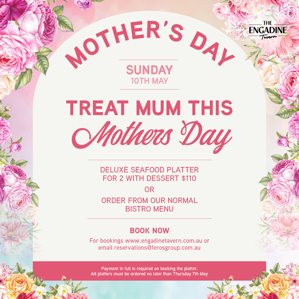 Mother's Day - 1200 X 1200 - Engadine Tavern