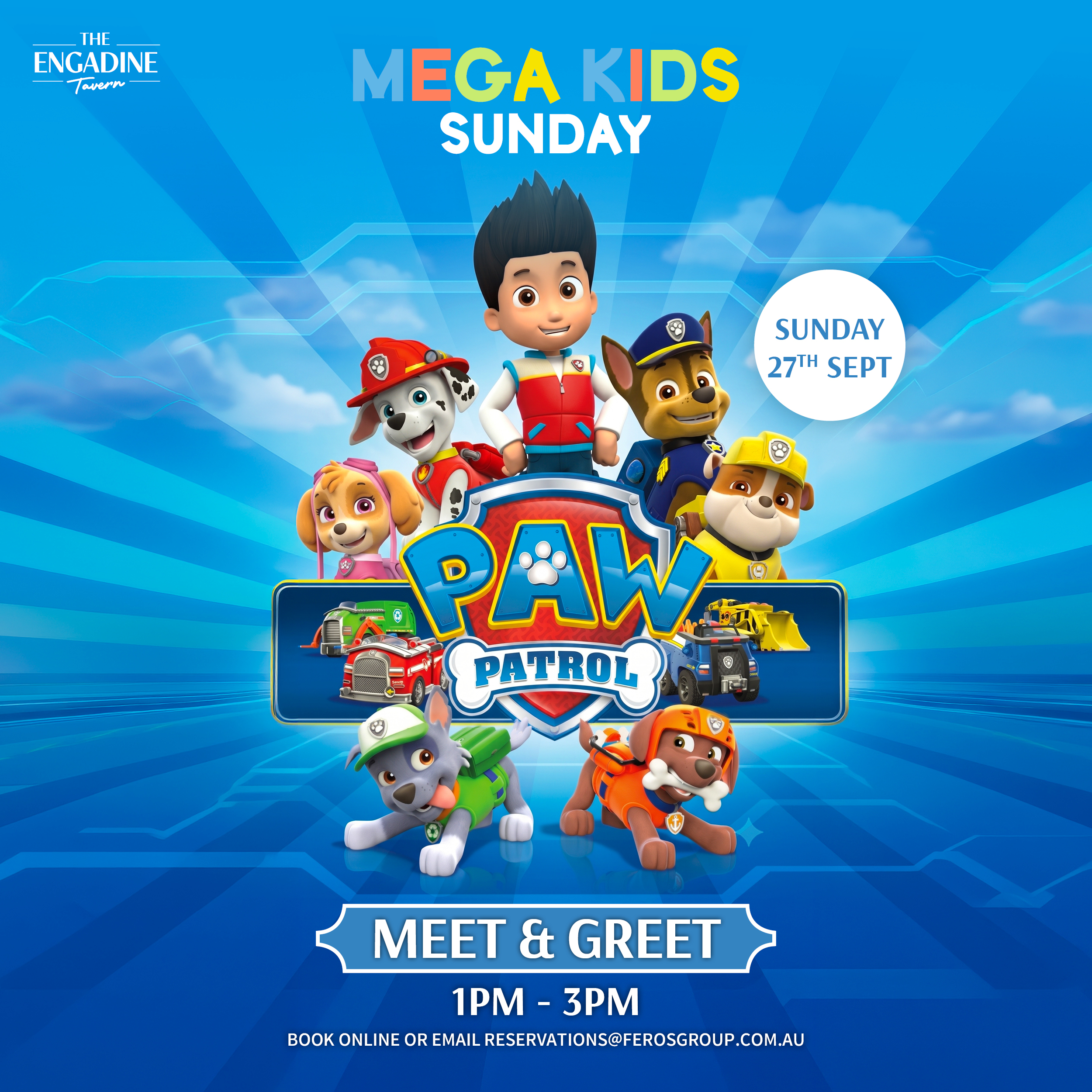 Mega Kids Sunday - 1200 X 1200 - Paw Patrol - Engadine Tavern (1)